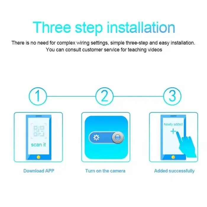 Caméra sans fil Lenovo 4K pour surveillance de sécurité avec vision nocturne et détection de mouvement pour maison intelligente et sécurité domestique