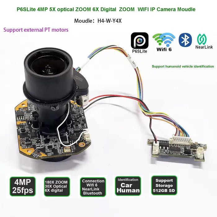 Module de caméra IP de surveillance HiEasy Wifi 30X ZOOM 4MP 25fps avec protocole Hikvision, reconna