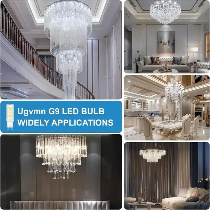 Lot de 10 ampoules LED G9 7W 9W 12W 15W 18W AC 220V 230V, ampoule LED G9 SMD 2835, remplace les ampoules halogènes 30/40W