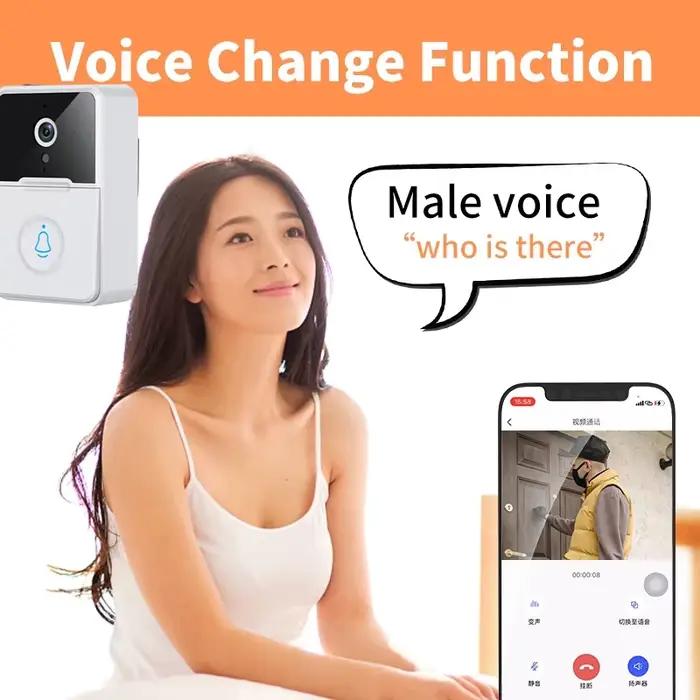 1080P WiFi vidéo sonnette maison intelligente interphone sans fil PIR extérieur étanche Vision nocturne caméra