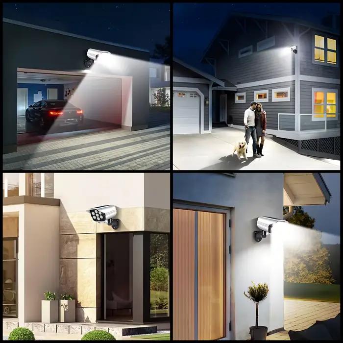 Projecteurs solaires extérieurs à détecteur de mouvement 2000 Lumens 77 LED