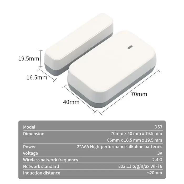 Détecteur de porte sans fil TTLock APP DS2/DS3 – Capteur