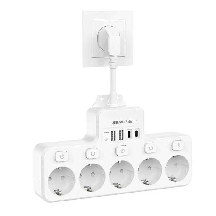 Multiprise EU avec interrupteur pour la maison