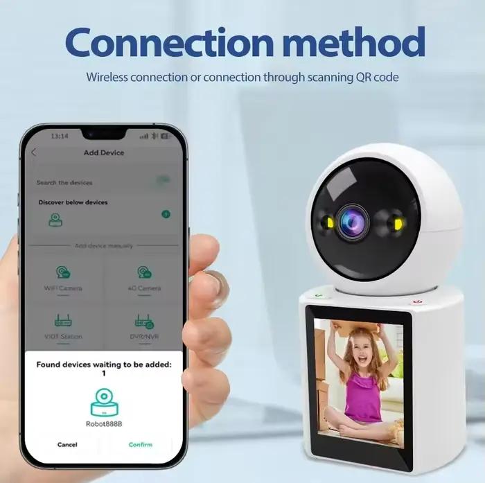 3MP bébé moniteur avec caméra Wifi