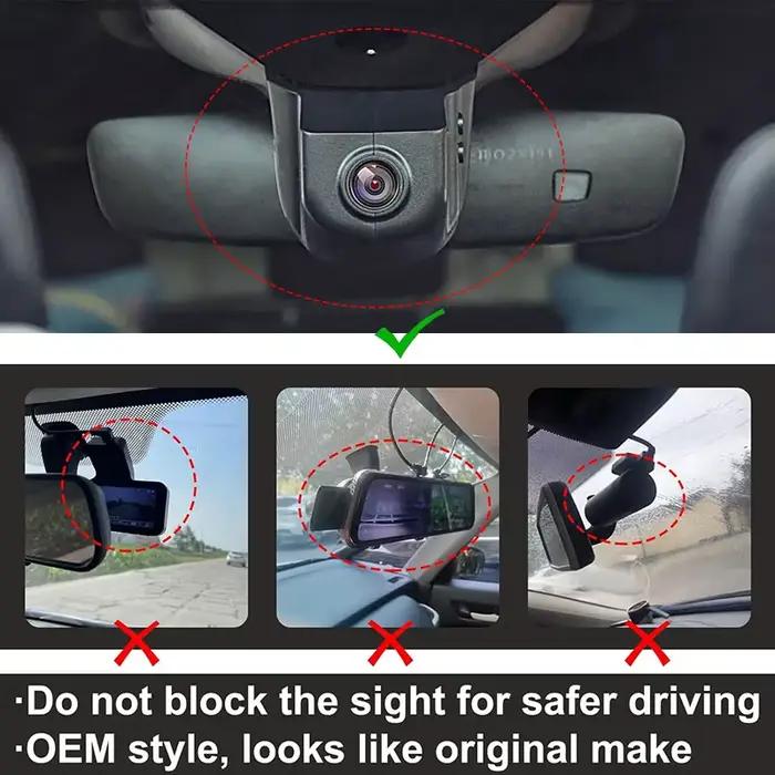 GRECOREAL 4K Dash Cam avant arrière WiFi double caméra Dashcam APP contrôle facile à installer Plug Play Compatible avec Cupra Seat Ateca