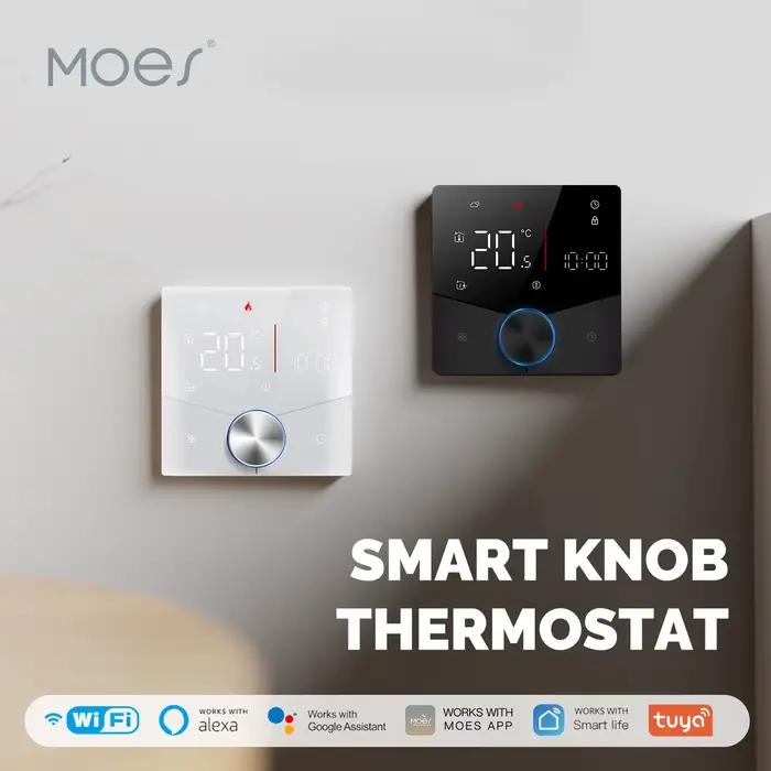 MOES Tuya WiFi bouton intelligent Thermostat chaudière à gaz chauffage électrique régulateur de température écran LCD