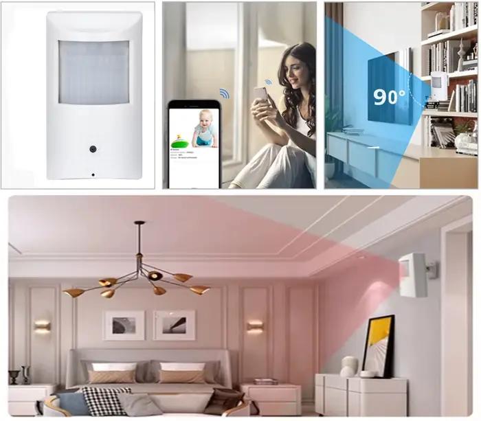 Tuya 6mp Mini caméra wifi IP 4MP PIR Style intérieur Onvif Audio intégré fente pour carte TF IPC Vision 48 pièces 940nm IR LED sécurité intelligente
