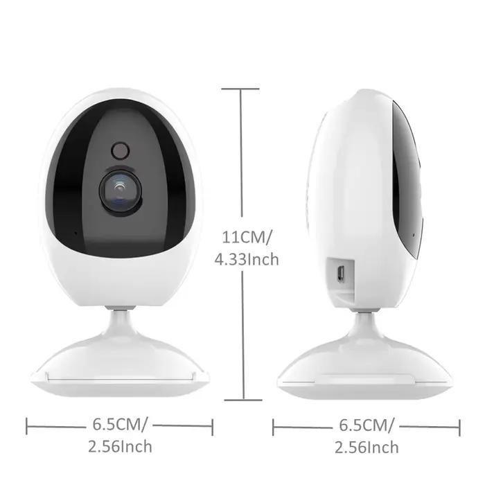 ICSEE caméra Fisheye 180 degrés grand Angle 1.44mm Len Vision nocturne 1080P sécurité à domicile VR Wifi