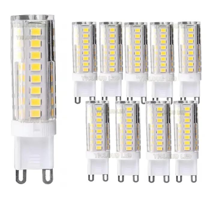 Lot de 10 ampoules LED G9 7W 9W 12W 15W 18W AC 220V 230V, ampoule LED G9 SMD 2835, remplace les ampoules halogènes 30/40W