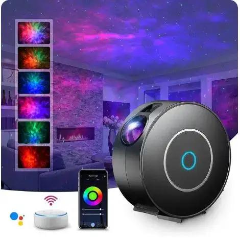 Projecteur de Ciel Étoilé Intelligent ZCMLED Haute Définition Contrôle Vocal Assisté App Compatible Usage Intérieur Occasions Spéciales