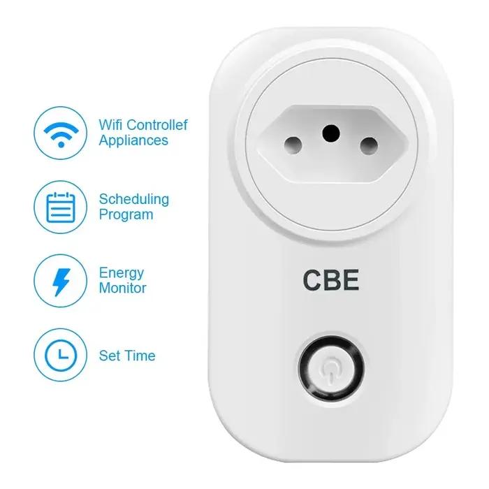 Prise intelligente WiFi avec 4 prises et 4 ports USB, compatible avec Alexa, Google Home, Tuya SmartLife, pour une maison connectée et un confort quotidien amélioré