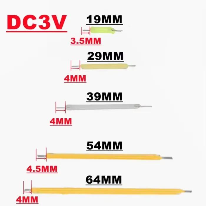 10 pièces 3V COB LED céramique Filament Edison ampoule