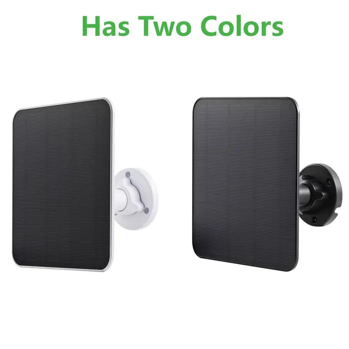 Panneau solaire 5W pour caméra de sécurité USB-C/DC/Micro USB