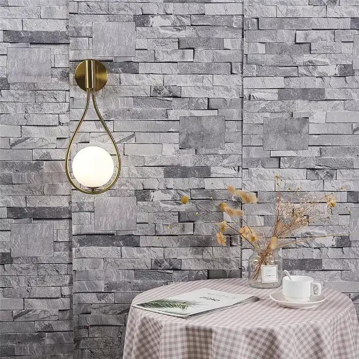 Applique murale boule de verre en métal moderne lampes murales simples nordiques pour salon chambre
