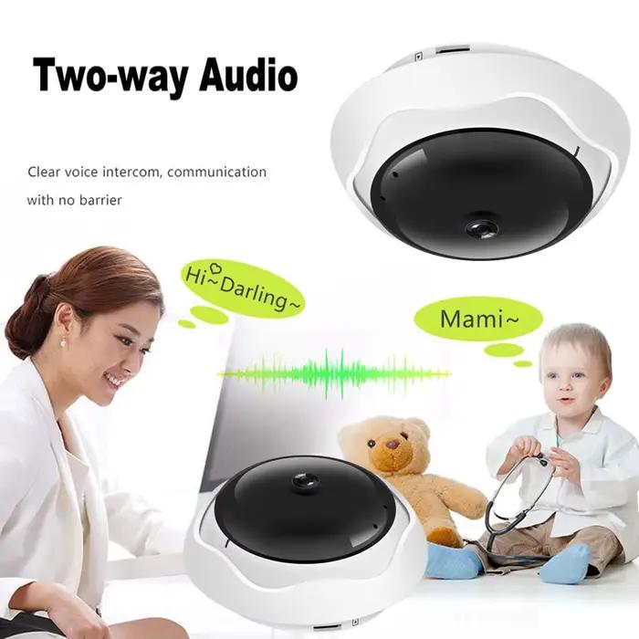 ICsee Oeil de poisson 360 ° Caméra de Surveillance WiFi 5MP HD