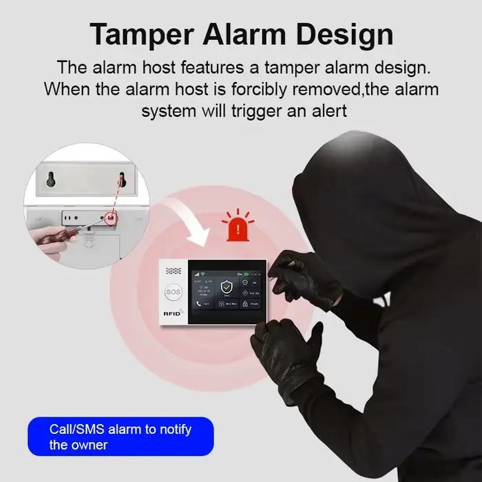 Alarme GSM WiFi compatible avec l'application Tuya Smart Life