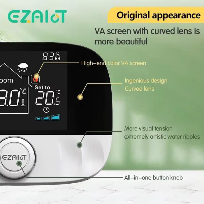 Chaudière à gaz Thermostat sans fil RF433 régulateur de température ambiante Programmable chauffage par le sol thermorégulateur batterie alimenté par USB
