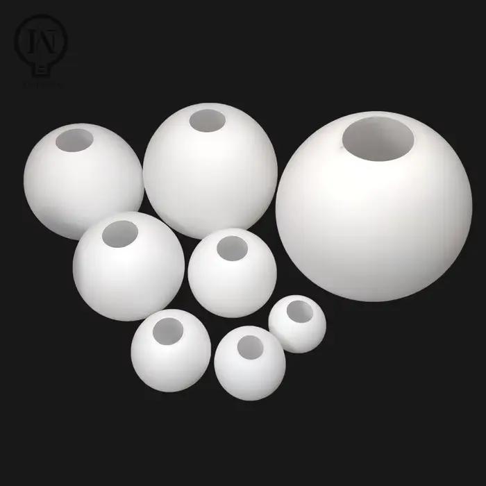 Abat-jour en verre blanc, abat-jour Globe laiteux, couvercle de lumière rond D10cm D12cm D15cm D20cm