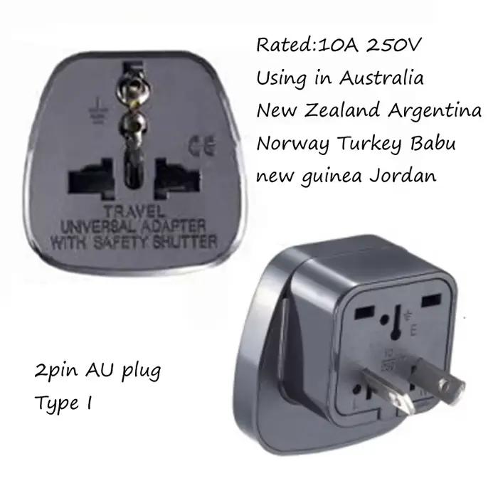 Adaptateur de prise universel CE America européen Kr AU EU vers US UK USA, adaptateur d'afrique du s