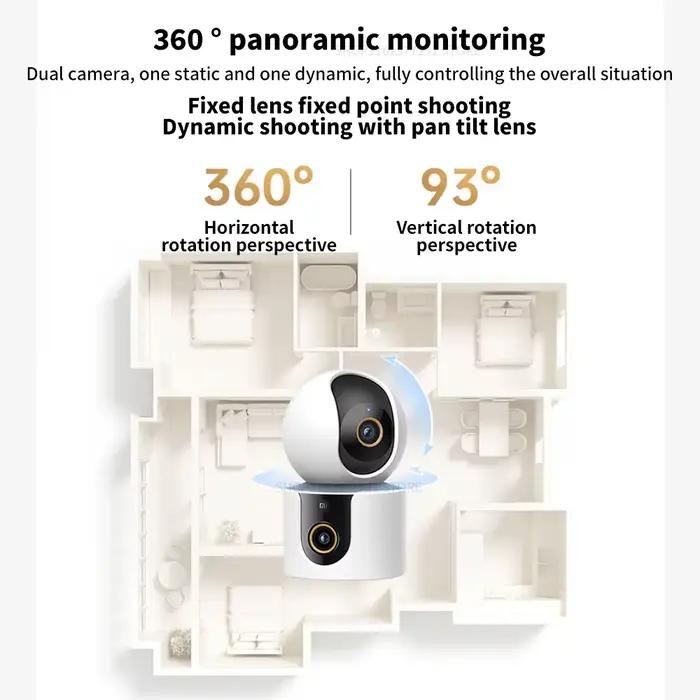 2025 Xiaomi Smart Camera C500 Version double objectif