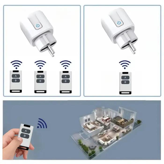 Mini Prises Électriques Télécommandées Universelles 433MHz Pour Maison Intelligentes Occasions Spéciales