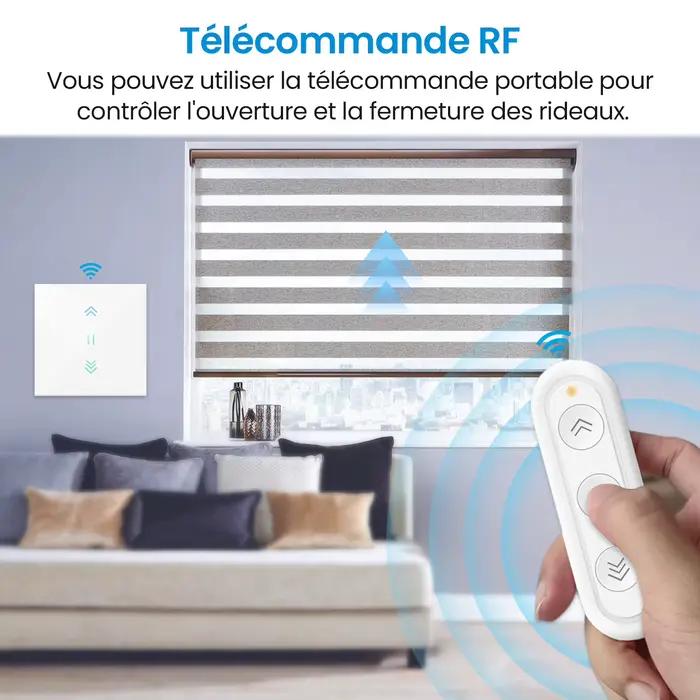 Rideau volet roulant WiFi stores interrupteur rétro-éclairage moteur tubulaire Tuya Smart Life App Google Home Alexa