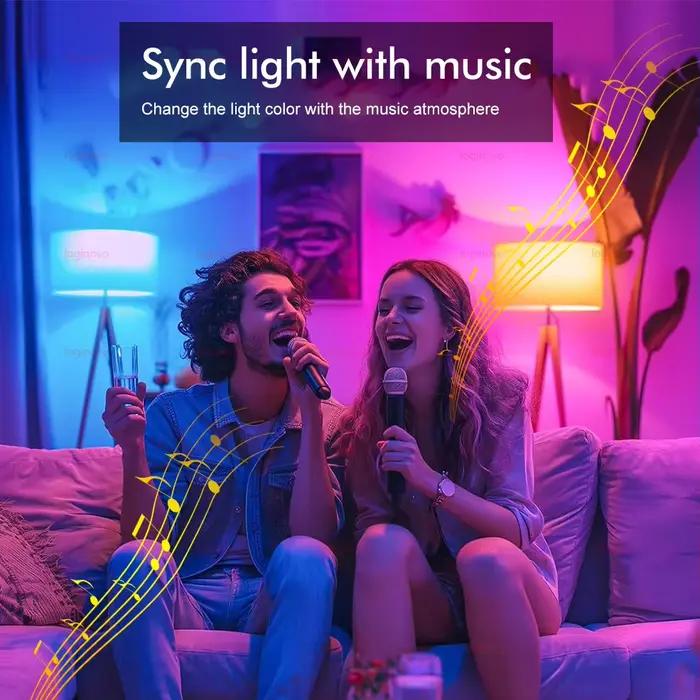 Ampoule LED Bluetooth/WiFi E27 15W 20W 110V 220V RGB RGBCW