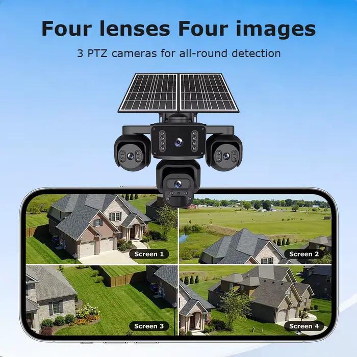 Caméra solaire 4G extérieure