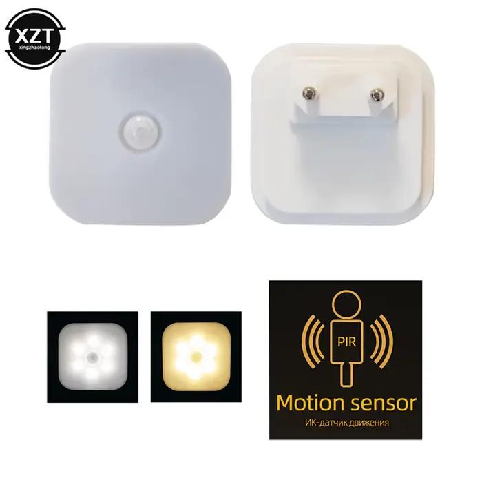 LED veilleuse US/EU Plug In capteur de mouvement intelligent lumière de nuit pour enfants lampe de n