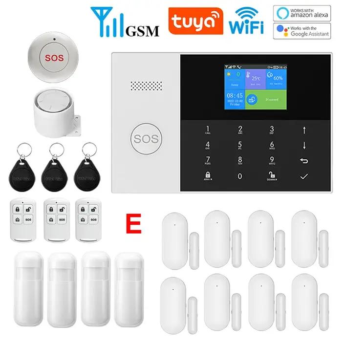 YAOSHENG sécurité-Protection TUYA système d'alarme maison intelligente 2G 433MHz WiFi GSM sans fil