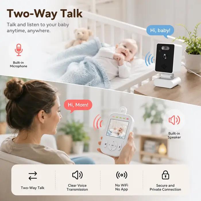 Babyphone intelligent avec caméra vidéo 2