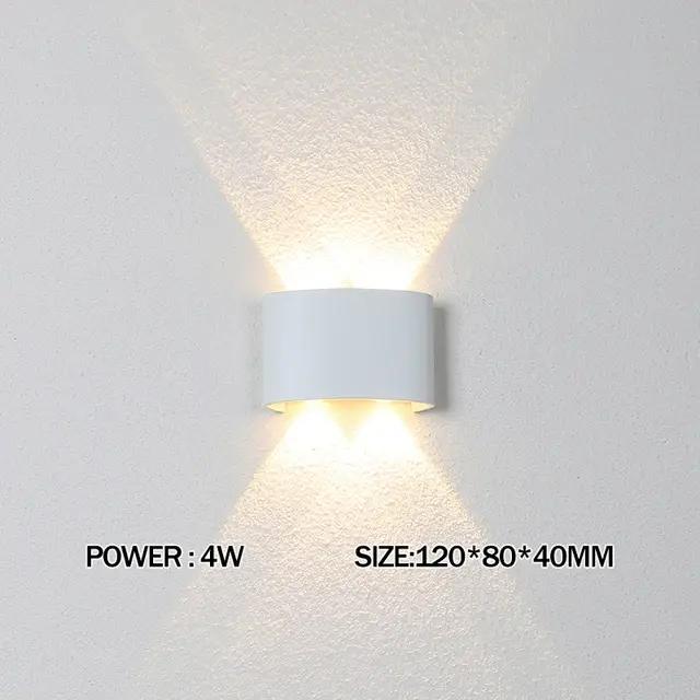 Applique Murale LED Étanche Contemporaine pour Intérieur et Extérieur, Idéale pour Entrée, Salle à Manger, Chambre à Coucher, Salle de Bain et Jardin