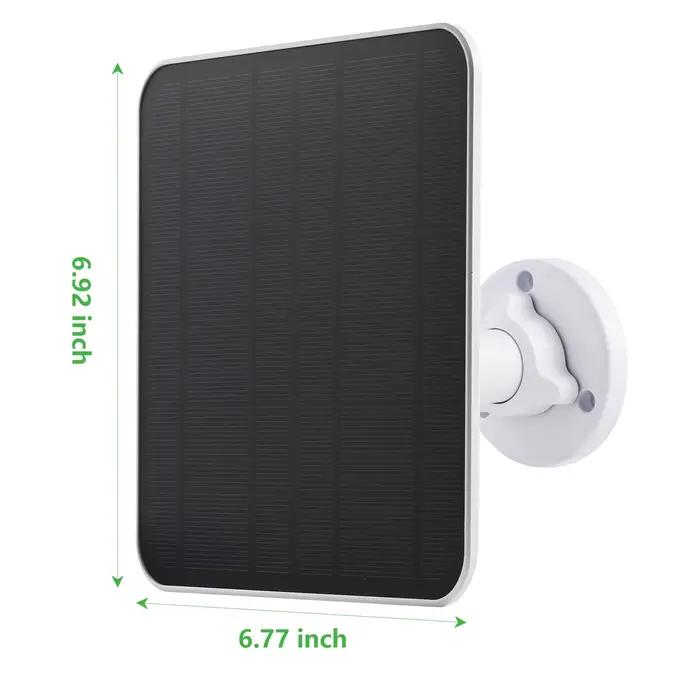 Panneau solaire 5W pour caméra de sécurité USB-C/DC/Micro USB