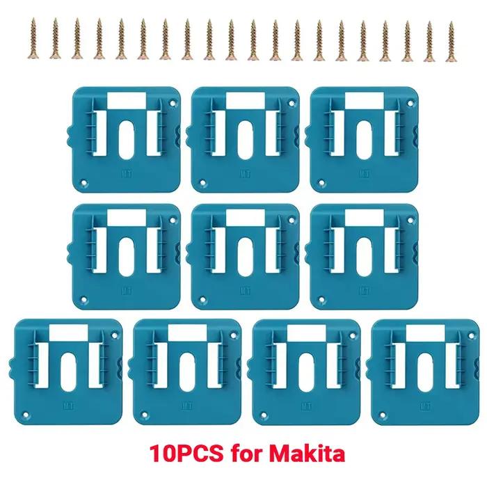 1-10 pièces support de batterie support mural pour 18V Makita BL1840 BL1830, support de batterie pour le stockage de batterie pour entrepôt, usine, camion