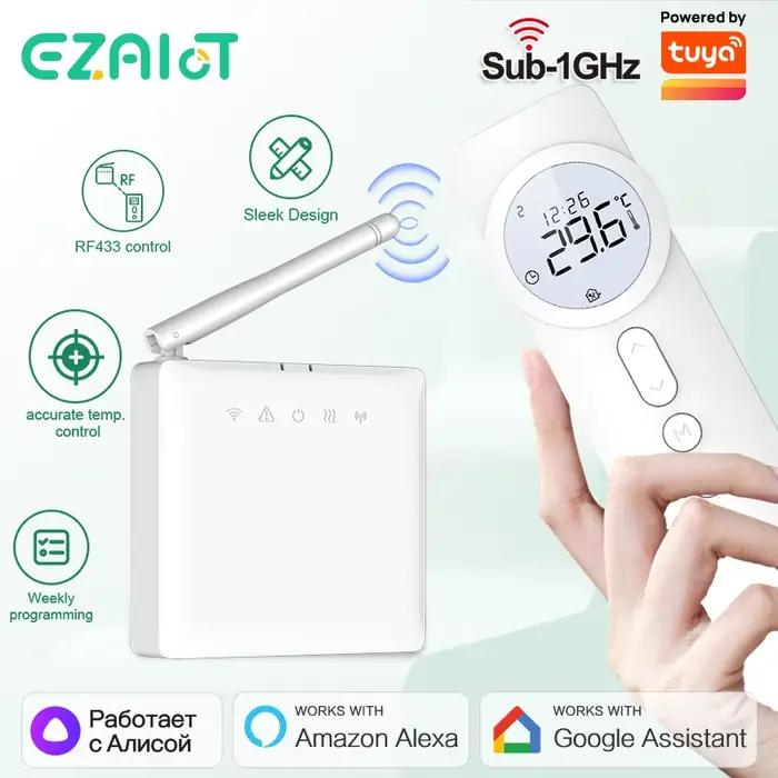 Thermostat numérique WiFi sans fil RF 220V