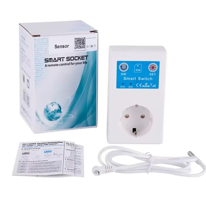 Prise de courant intelligente GSM 220V 16A