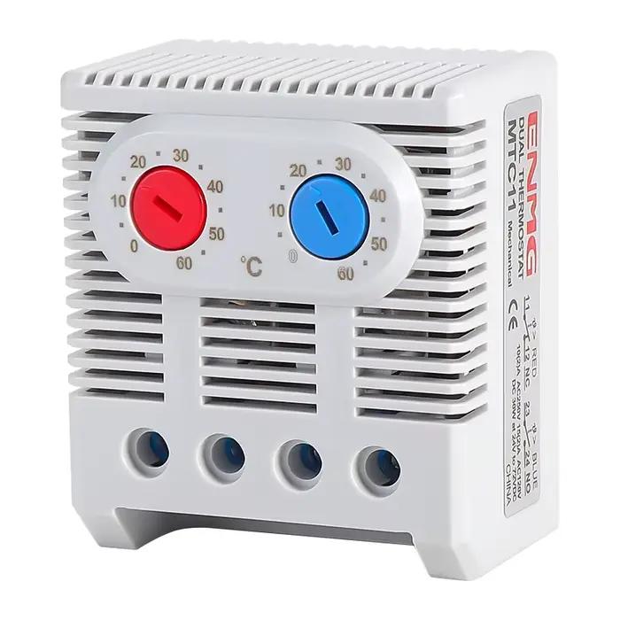 Thermostat d'armoire NC réglable avec contrôle de vitesse du ventilateur pour contrôle de chauffage et déshumidification occasionnelle à installer facilement