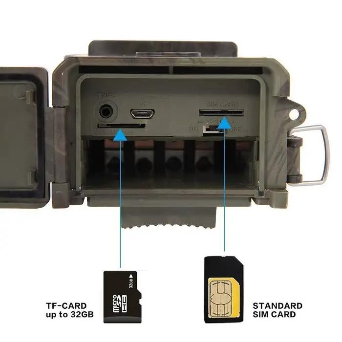 Caméra de chasse HC300M avec vision nocturne, 16MP, MMS, EMAIL, SMS, surveillance de la faune, facile à transporter, pour chasseurs et photographes animaliers