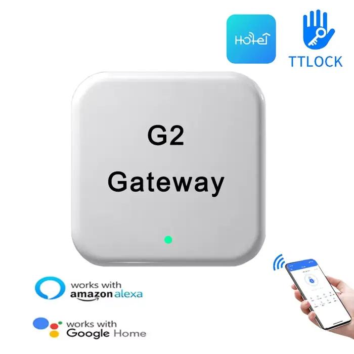Passerelle de verrouillage TTLock G2 Convertisseur Bluetooth vers WiFi pour télécommande et serrure intelligente à utiliser avec l'application TTLock pour contrôle à distance occassions spéciales
