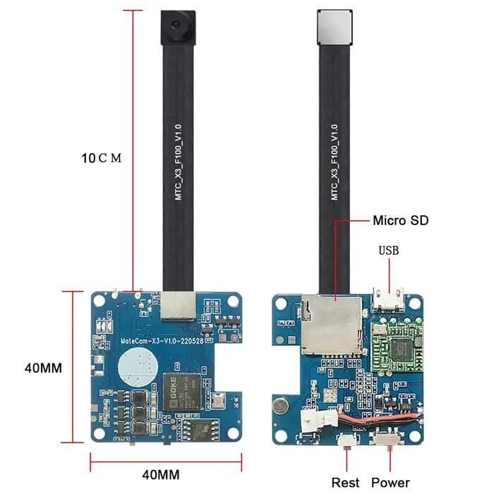 Mini caméra de surveillance sans fil MateCam X3 720P 24 broches IMX323