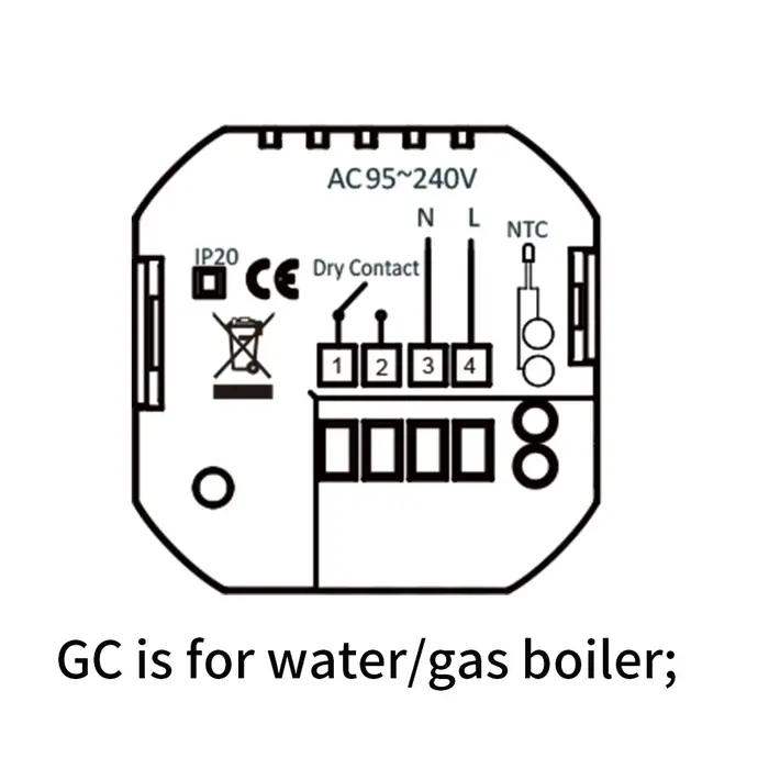 Thermostat WiFi intelligent pour système de chauffage et de refroidissement au sol