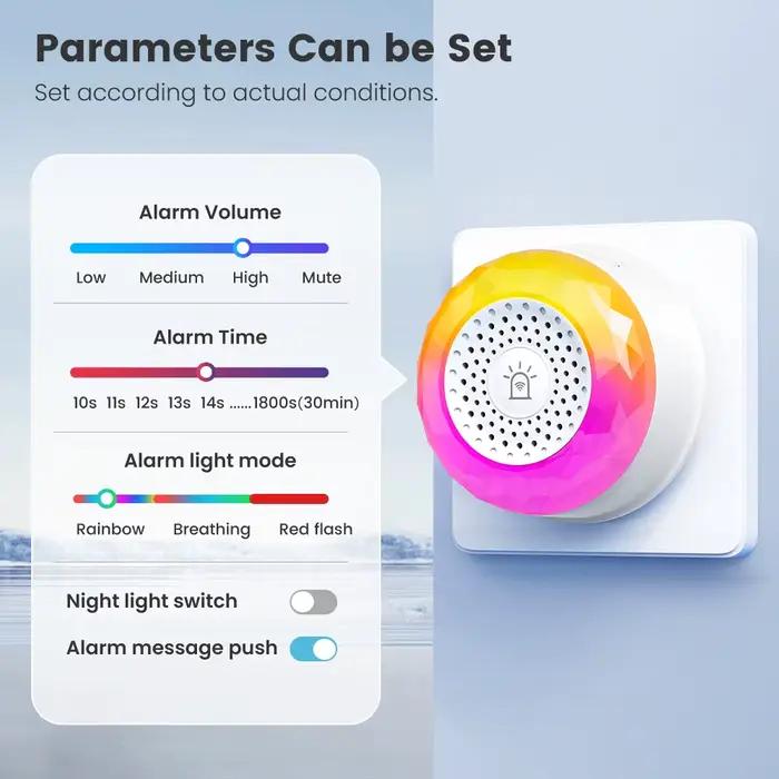 Sirène intelligente Tuya Wifi pour la sécurité domestique