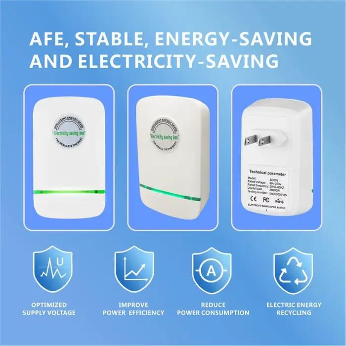 Adaptateur de prise électrique à économie d'énergie vert compatible avec les États-Unis et l'Europe