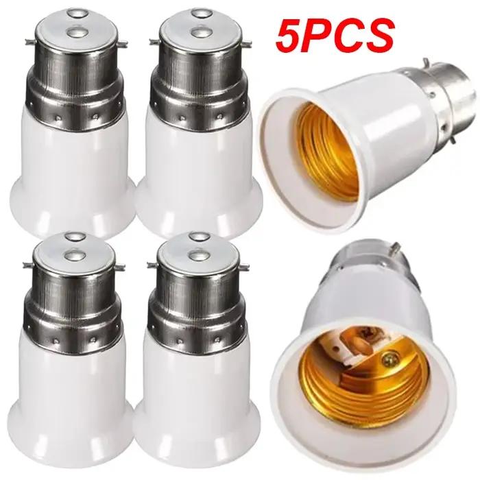 Convertisseur de douilles de lampe B22 à E27 support de base de lampe adaptateur de douille de lumière à vis pour usage domestique et professionnel adapté à divers types de luminaires et ampoules occasions spéciales
