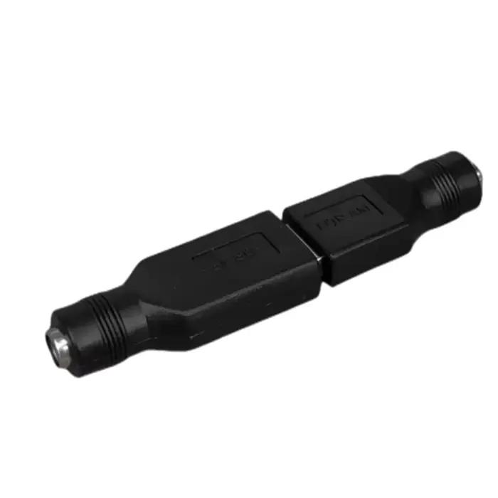 Prise femelle vers USB 2.0 prise mâle/prise femelle 5V DC fiches d'alimentation connecteur adaptateur ordinateur portable 5.5*2.1mm couleur noire