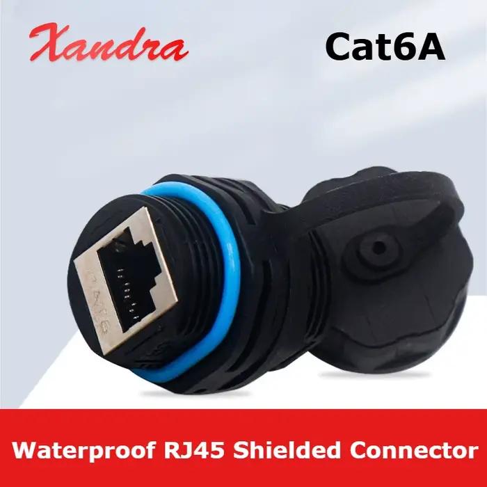 Connecteur RJ45 étanche IP68 avec blindé pour équipement de Communication automatisé