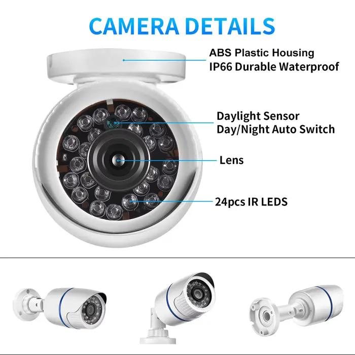 Gadinan AHD caméra 720P 1080P 5MP Surveillance de sécurité analogique haute définition IR Vision nocturne CCTV extérieur étanche maison Cam