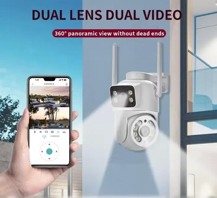 Caméra de surveillance extérieure PTZ IP WiFi HD 6MP