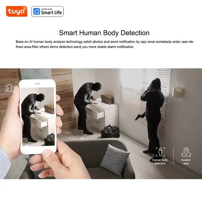Tuya – caméra de sécurité intérieure intelligente HD 3MP