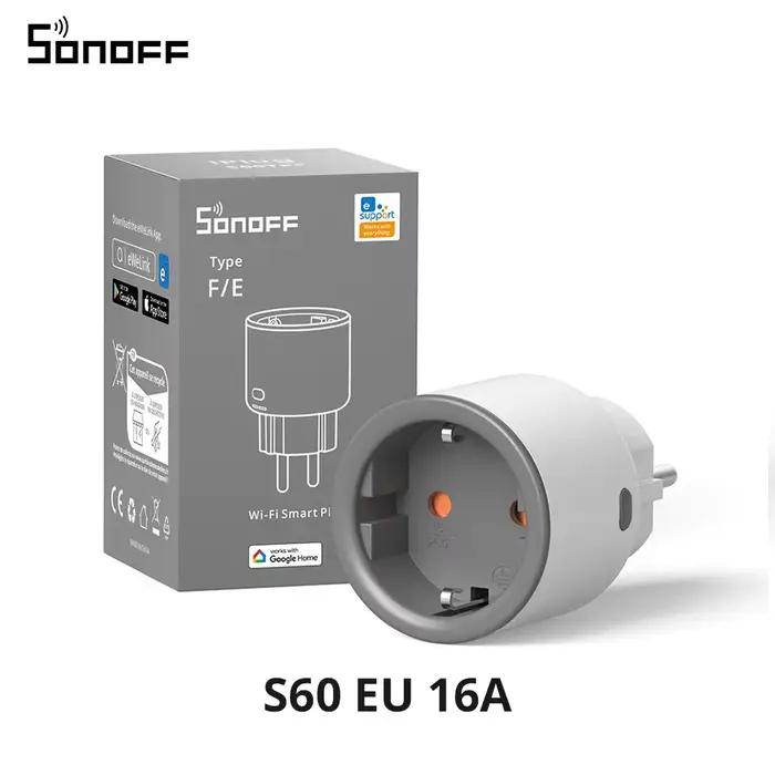 SONOFF S60 EU SONOFF Wifi prise Wifi prise intelligente Protection contre les surcharges minuterie s
